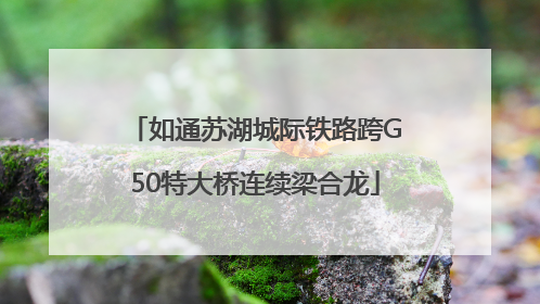 如通苏湖城际铁路跨G50特大桥连续梁合龙