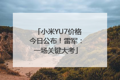 小米YU7价格今日公布！雷军：一场关键大考