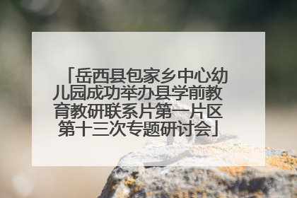 岳西县包家乡中心幼儿园成功举办县学前教育教研联系片第一片区第十三次专题研讨会