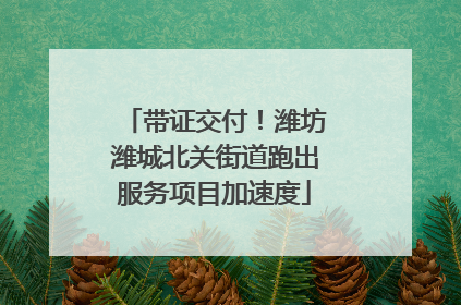 带证交付！潍坊潍城北关街道跑出服务项目加速度