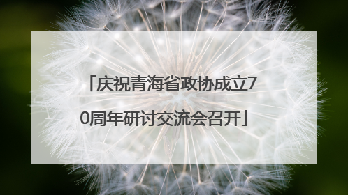 庆祝青海省政协成立70周年研讨交流会召开