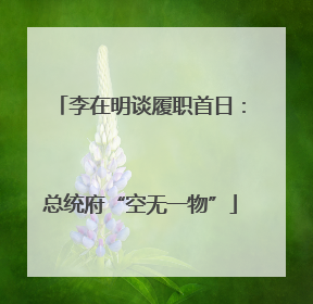 李在明谈履职首日：总统府“空无一物”