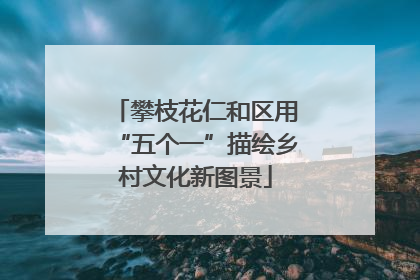 攀枝花仁和区用“五个一”描绘乡村文化新图景