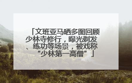 文班亚马晒多图回顾少林寺修行，曝光剃发、练功等场景，被戏称“少林第一高僧”