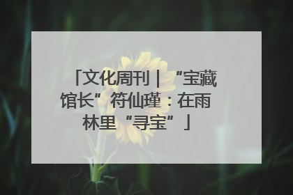 文化周刊｜“宝藏馆长”符仙瑾：在雨林里“寻宝”