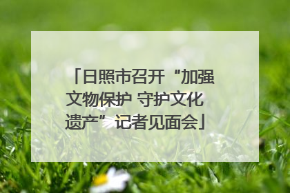 日照市召开“加强文物保护 守护文化遗产”记者见面会