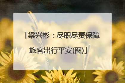 梁兴彬：尽职尽责保障旅客出行平安(图)