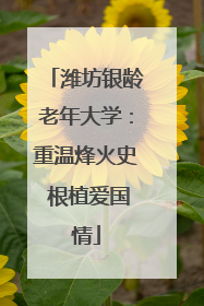 潍坊银龄老年大学：重温烽火史 根植爱国情