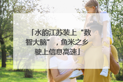水韵江苏装上“数智大脑”，鱼米之乡驶上信息高速