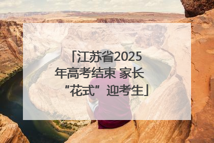 江苏省2025年高考结束 家长“花式”迎考生
