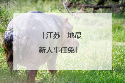 江苏一地最新人事任免