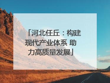 河北任丘：构建现代产业体系 助力高质量发展
