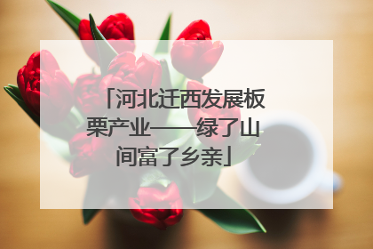 河北迁西发展板栗产业——绿了山间富了乡亲