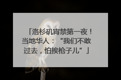 洛杉矶宵禁第一夜！当地华人：“我们不敢过去，怕挨枪子儿”