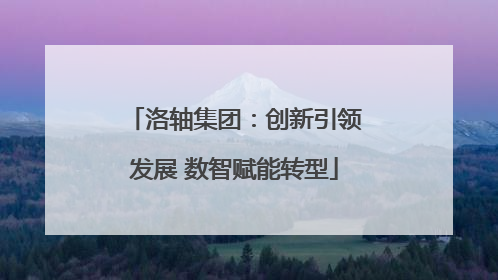 洛轴集团：创新引领发展 数智赋能转型