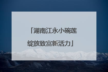 湖南江永小碗莲绽放致富新活力