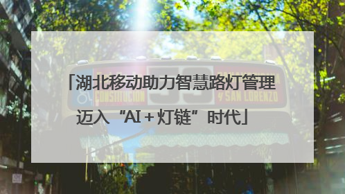 湖北移动助力智慧路灯管理迈入“AI＋灯链”时代