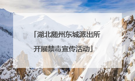 湖北随州东城派出所开展禁毒宣传活动