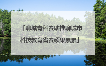 聊城青科赛助推聊城市科技教育省赛硕果累累
