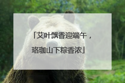 艾叶飘香迎端午，珞珈山下粽香浓