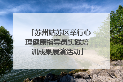 苏州姑苏区举行心理健康指导员实践培训成果展演活动