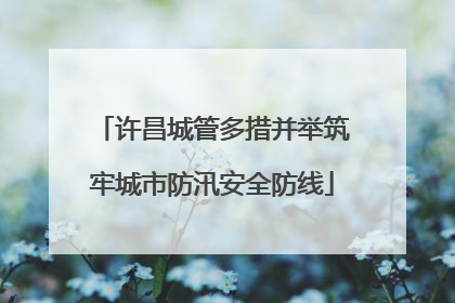 许昌城管多措并举筑牢城市防汛安全防线
