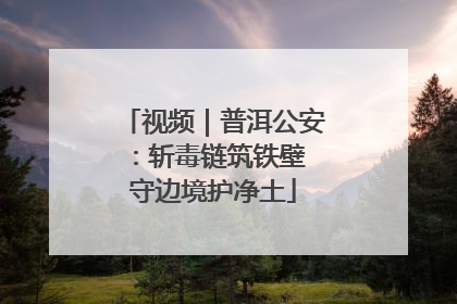视频｜普洱公安：斩毒链筑铁壁 守边境护净土