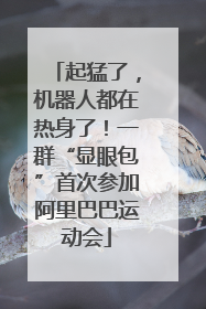 起猛了，机器人都在热身了！一群“显眼包”首次参加阿里巴巴运动会