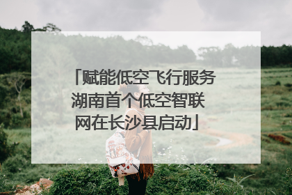 赋能低空飞行服务 湖南首个低空智联网在长沙县启动
