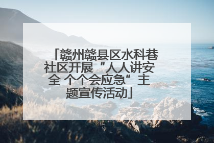 赣州赣县区水科巷社区开展“人人讲安全 个个会应急”主题宣传活动