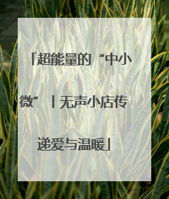 超能量的“中小微”丨无声小店传递爱与温暖