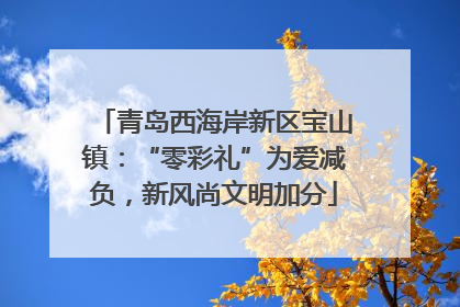 青岛西海岸新区宝山镇：“零彩礼”为爱减负，新风尚文明加分