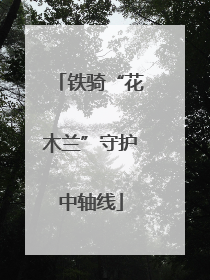 铁骑“花木兰”守护中轴线