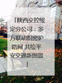 陕西交控绥定分公司：多方联动织密护路网 共绘平安交通新图景