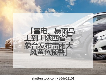 雷电、暴雨马上到！陕西省气象台发布雷雨大风黄色预警