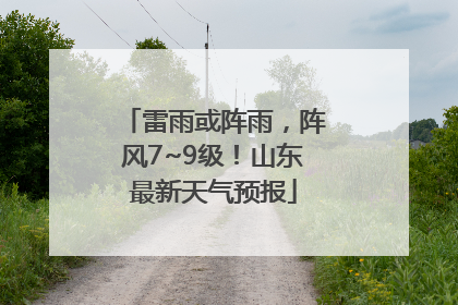 雷雨或阵雨，阵风7~9级！山东最新天气预报