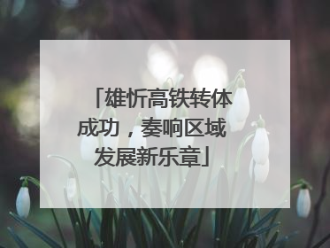 雄忻高铁转体成功，奏响区域发展新乐章