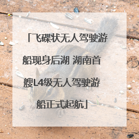 飞碟状无人驾驶游船现身后湖 湖南首艘L4级无人驾驶游船正式起航