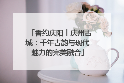 香约庆阳丨庆州古城：千年古韵与现代魅力的完美融合