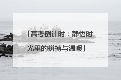 高考倒计时：静悟时光里的拼搏与温暖
