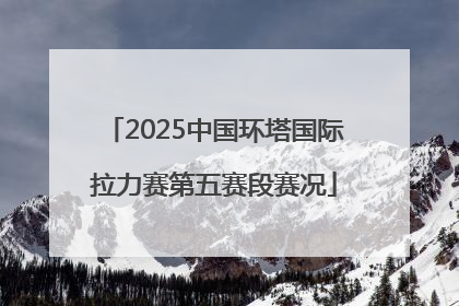 2025中国环塔国际拉力赛第五赛段赛况