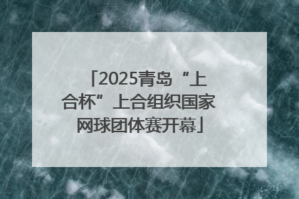 2025青岛“上合杯”上合组织国家网球团体赛开幕