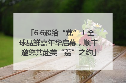 6·6超给“荔”！全球品鲜嘉年华启幕，顺丰邀您共赴美“荔”之约
