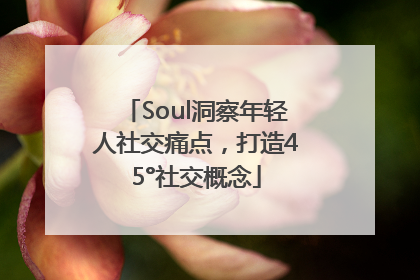 Soul洞察年轻人社交痛点，打造45°社交概念